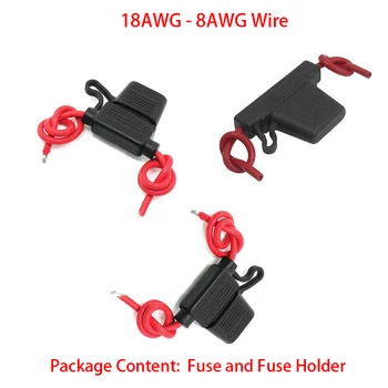 18 16 14 12 10 AWG Wire Cable 5A 10A 20A 30A 40A 50A Medium Size Fuse Car Blade Waterproof In-Line Block Case Fuse Socket Holder
18 16 14 12 10 AWG Wire Cable 5A 10A 20A 30A 40A 50A Medium Size Fuse Car Blade Waterproof In-Line Block Case Fuse Socket Holder