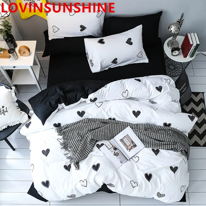 White Black Heart Bedding sets Black Bed Sheet White Pillowcase King Twin Size comforter cover 3pcs 4pcs Bedlinen
White Black Heart Bedding sets Black Bed Sheet White Pillowcase King Twin Size comforter cover 3pcs 4pcs Bedlinen