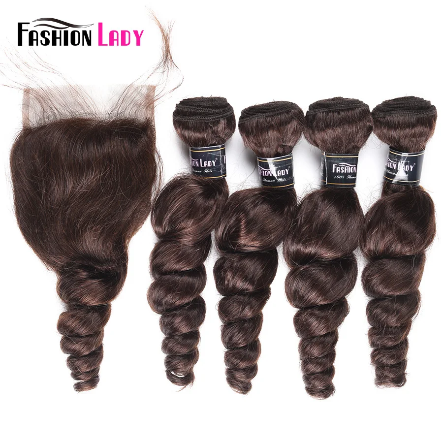 Fashion Lady Pre-Colored Brazilian Hair Loose Wave Bundles With Closure 4 Bundles 2# Dark Brown Bundles With Closure Non-Remy
Fashion Lady Pre-Colored Brazilian Hair Loose Wave Bundles With Closure 4 Bundles 2# Dark Brown Bundles With Closure Non-Remy