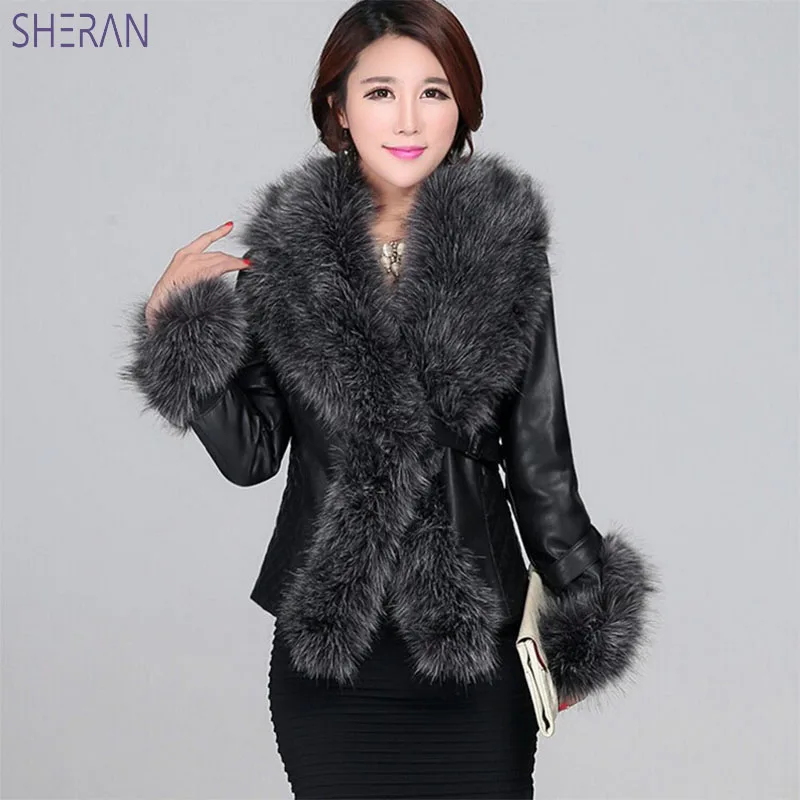 2018 faux fur coat imitation sheepskin Slim models jackets Leather grass fox fur collar Long sleeve jackets for woman clothes
2018 faux fur coat imitation sheepskin Slim models jackets Leather grass fox fur collar Long sleeve jackets for woman clothes