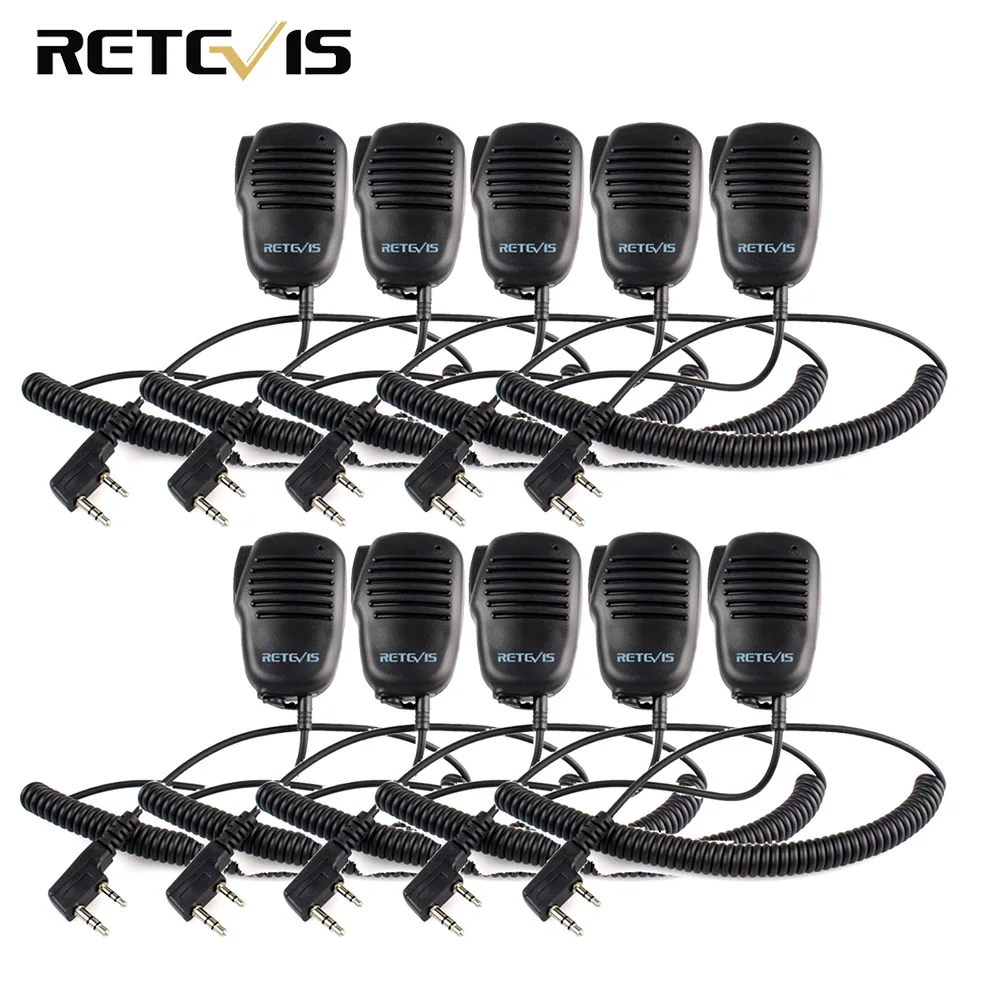 10pcs 2 Pin PTT Speaker Mic For KENWOOD BAOFENG UV-5R BF-888S RETEVIS H777 RT5R RT3 RT5 RT22 RT24 Walkie Talkie C9021A
10pcs 2 Pin PTT Speaker Mic For KENWOOD BAOFENG UV-5R BF-888S RETEVIS H777 RT5R RT3 RT5 RT22 RT24 Walkie Talkie C9021A