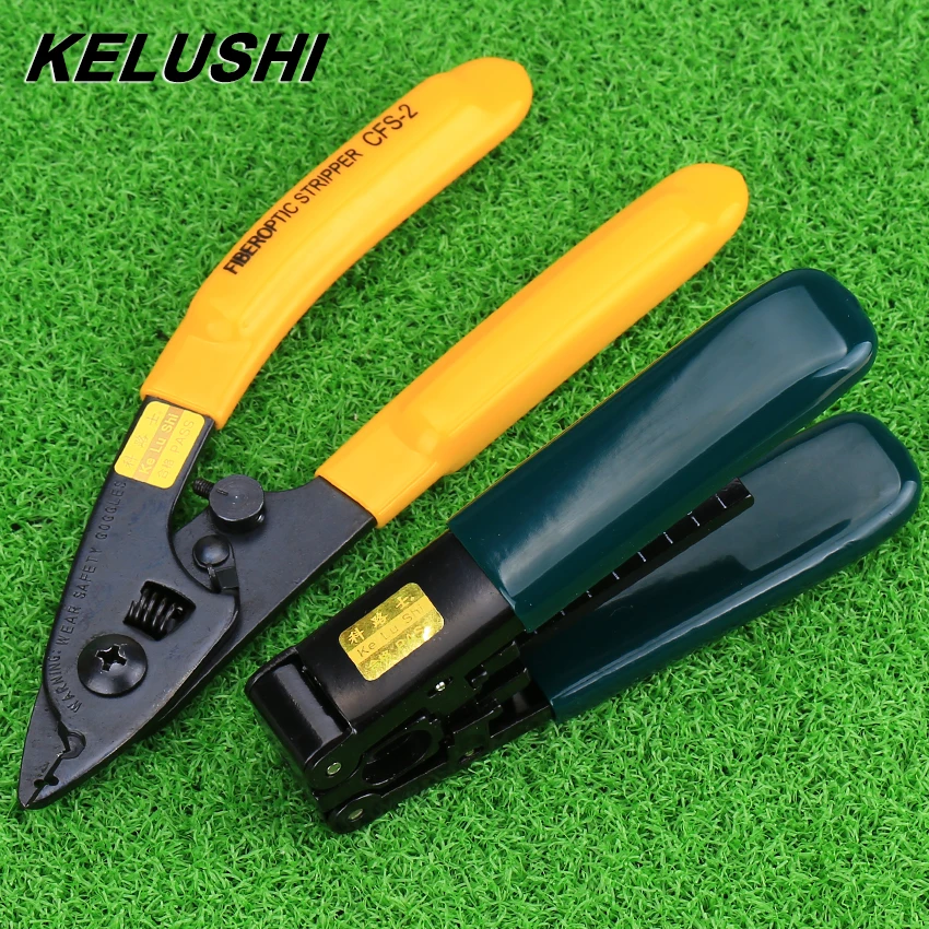 KELUSHI FTTH Splice Fiber Optic Tool Kit Pixian Fiber Stripper and Double Hole Fiber Optic Miller Stripper
KELUSHI FTTH Splice Fiber Optic Tool Kit Pixian Fiber Stripper and Double Hole Fiber Optic Miller Stripper