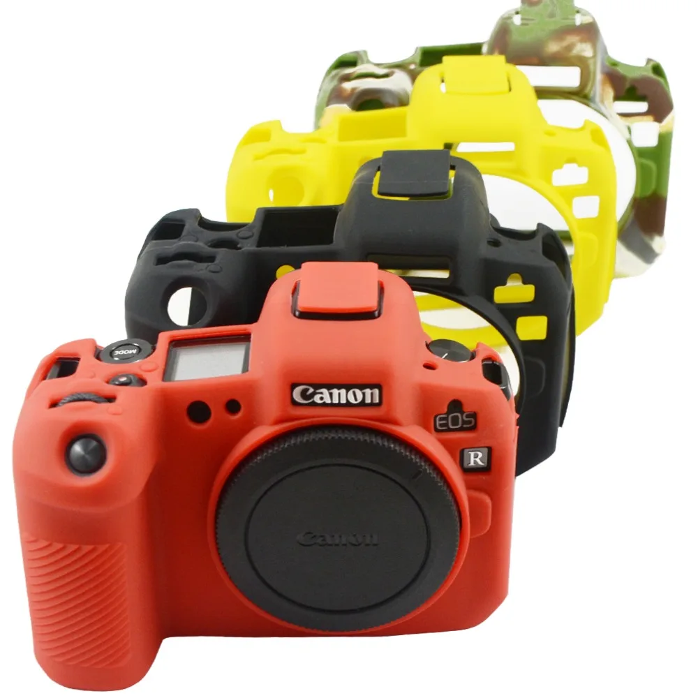 Rubber Silicon Protective Case Body Cover Soft camera bag for Canon EOS R DSLR Protector Frame Skin case 
Rubber Silicon Protective Case Body Cover Soft camera bag for Canon EOS R DSLR Protector Frame Skin case