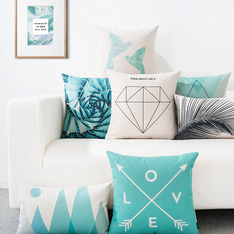 Nordic Style Flower Decorative Pillow Cover Geometric Printed Cushion Cover Home Decor Throw Pillow Case Almofadas Cojines
Nordic Style Flower Decorative Pillow Cover Geometric Printed Cushion Cover Home Decor Throw Pillow Case Almofadas Cojines