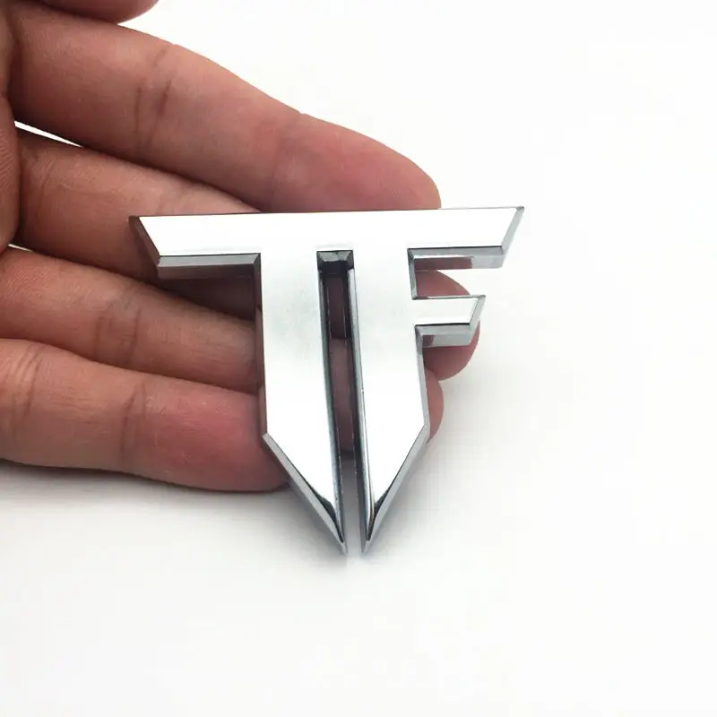 

TF auto car 3D emblem chrome sticker decal badge Transformers metal new sport racing drift motorsport street racing car-styling