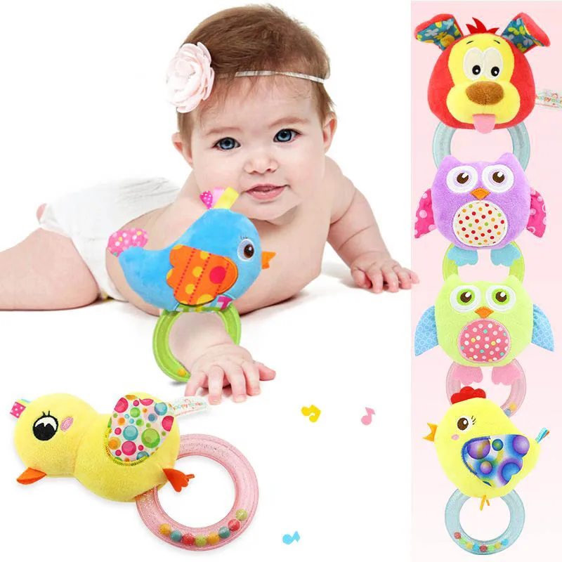 Baby Rattle Toys Animal Hand Bells Plush Soft Baby Toy Educational Mobiles For Newborn Bird Dog Chicken Cute Cartoon Toys Gift
Baby Rattle Toys Animal Hand Bells Plush Soft Baby Toy Educational Mobiles For Newborn Bird Dog Chicken Cute Cartoon Toys Gift