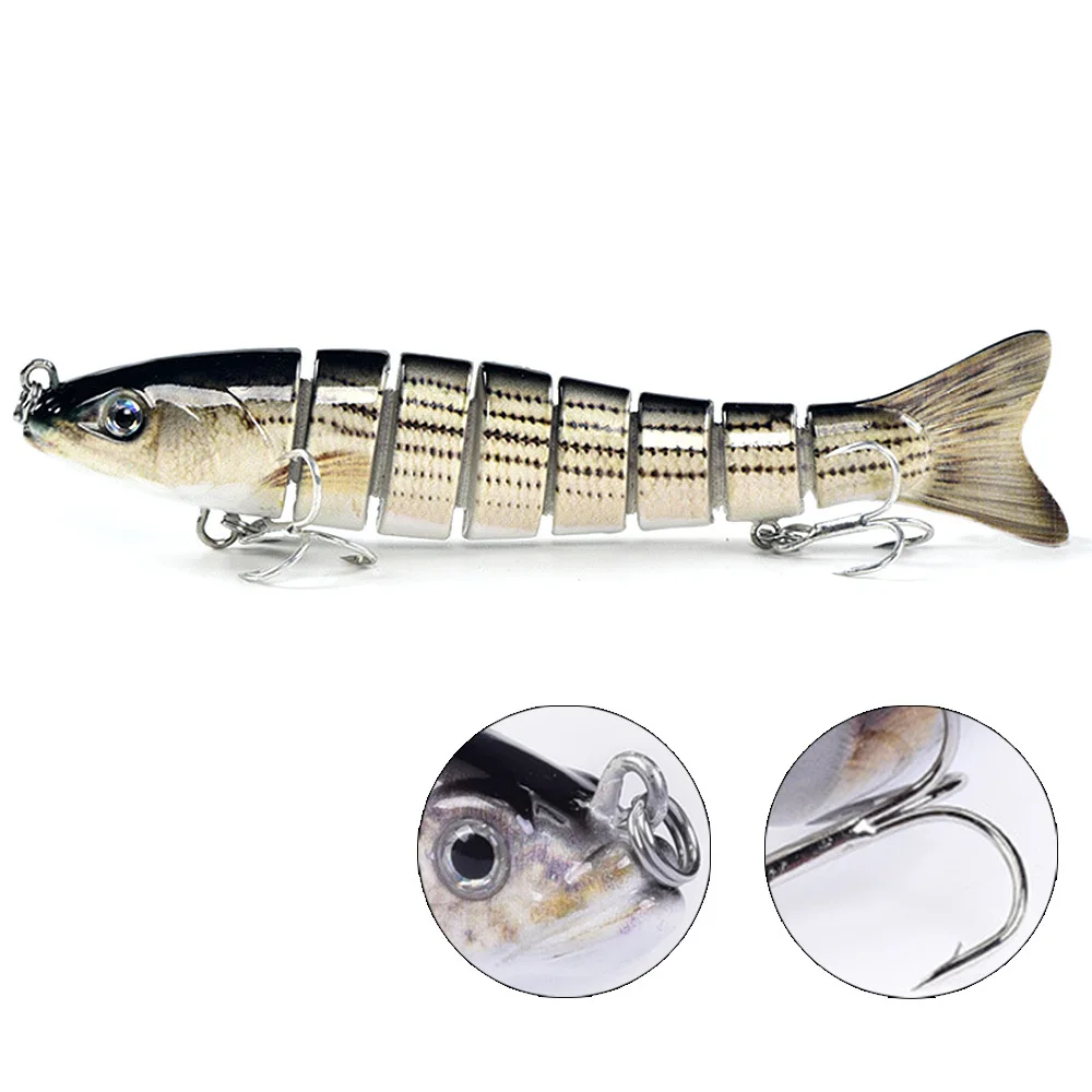 Fishing Lure Simulation Bait Multicolor Multi Jointed Fish Baits Swim Fishing Tackle Tools with Hooks Floating Artificial Bait
Fishing Lure Simulation Bait Multicolor Multi Jointed Fish Baits Swim Fishing Tackle Tools with Hooks Floating Artificial Bait