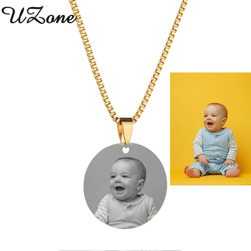 UZone Hot Sale Personalized Name Necklace Stainless Steel Custom Engraved Photo Pendant Necklace For Baby
UZone Hot Sale Personalized Name Necklace Stainless Steel Custom Engraved Photo Pendant Necklace For Baby