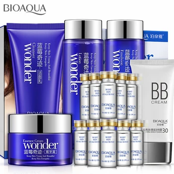 15pcs Blueberry Miracle Skin Care Set Cleanser Toner Emulsion Face Cream Essence Liquid BB Cream Beauty Cosmestics Makeup Set
15pcs Blueberry Miracle Skin Care Set Cleanser Toner Emulsion Face Cream Essence Liquid BB Cream Beauty Cosmestics Makeup Set