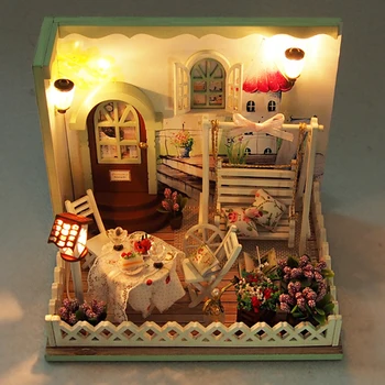 DIY Wooden Swing Garden Dollhouse Miniature Furniture Swing LED Light Kits Doll House Birthday Gift Handmade Puzzle Toys
DIY Wooden Swing Garden Dollhouse Miniature Furniture Swing LED Light Kits Doll House Birthday Gift Handmade Puzzle Toys