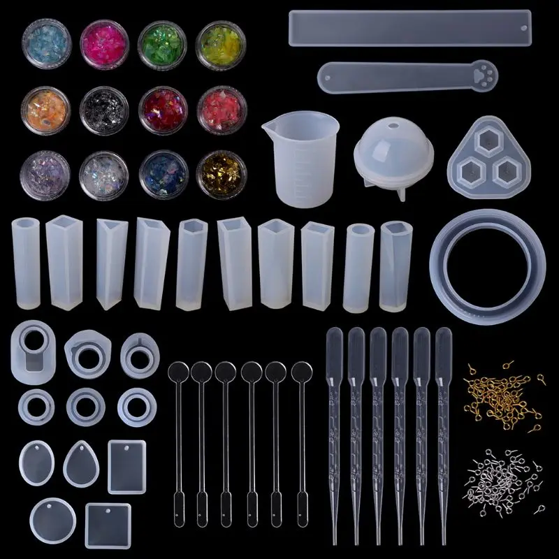 1 Set Epoxy Resin Kit DIY Jewelry Making Tools Shiny Powder Cup Silicone Mold Necklace Pendant Ring Gifts Handmade Creative
1 Set Epoxy Resin Kit DIY Jewelry Making Tools Shiny Powder Cup Silicone Mold Necklace Pendant Ring Gifts Handmade Creative