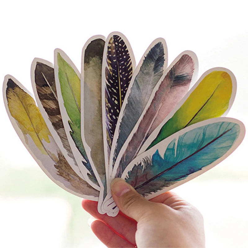30 pcs/pack Cute Creative Colorful Feather Paper Bookmark Stationery Bookmarks Book Clip Office Accessories School Supplies
30 pcs/pack Cute Creative Colorful Feather Paper Bookmark Stationery Bookmarks Book Clip Office Accessories School Supplies