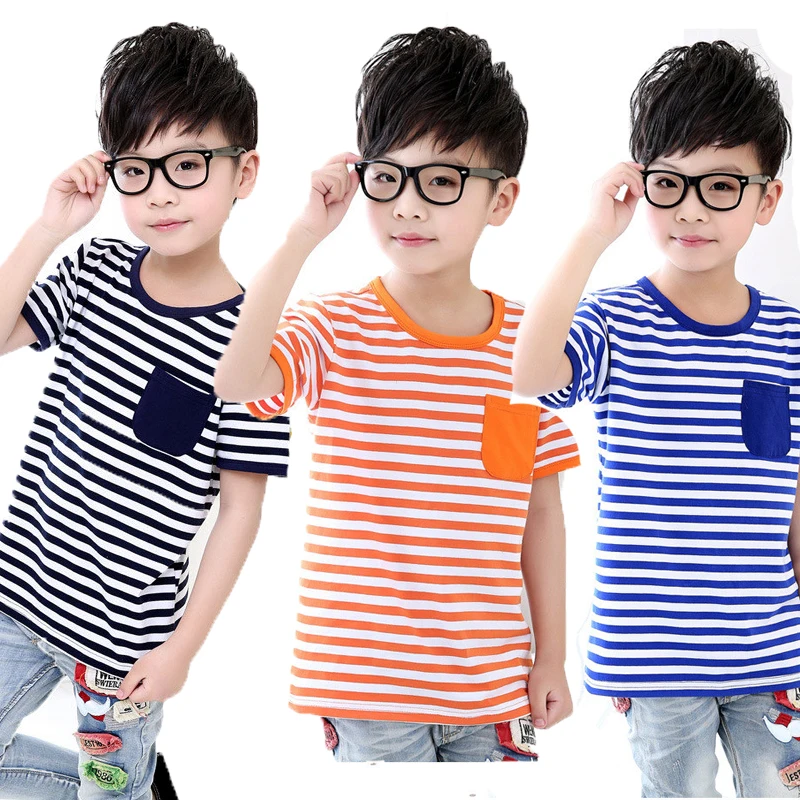 2019 summer boys T-shirt all-match sports leisure 3-11 years old children cotton striped cloth Pocket leisure Shirt All-match
2019 summer boys T-shirt all-match sports leisure 3-11 years old children cotton striped cloth Pocket leisure Shirt All-match