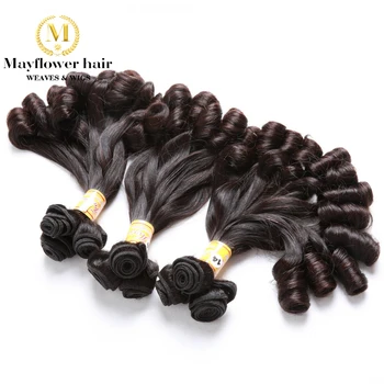 Mayflower Double drawn Funmi Hair Candy curl or spiral curl for Afro women 1/2/3/4 bundles mixed length 8"-18" Remy hair weft
Mayflower Double drawn Funmi Hair Candy curl or spiral curl for Afro women 1/2/3/4 bundles mixed length 8"-18" Remy hair weft