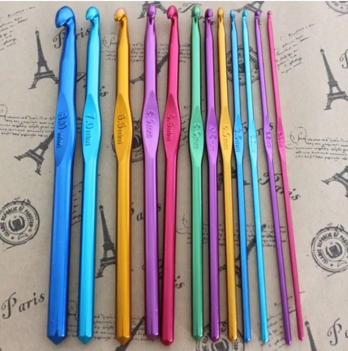 12pcs Multi-colour Aluminum Crochet Hooks Needles Knit Weave Craft Yarn Sewing Tools Crochet Hooks Knitting Needles
12pcs Multi-colour Aluminum Crochet Hooks Needles Knit Weave Craft Yarn Sewing Tools Crochet Hooks Knitting Needles