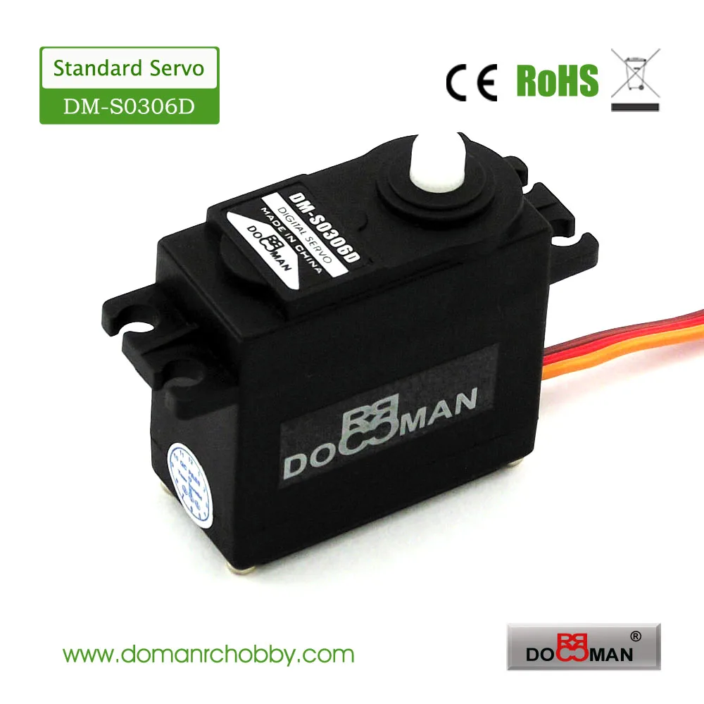 DOMAN RC DM-S0306D 38g/0.13s/3kg.cm 360 degree continuous rotation robot used 3kg digital servo
DOMAN RC DM-S0306D 38g/0.13s/3kg.cm 360 degree continuous rotation robot used 3kg digital servo