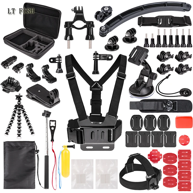 LT FISH Sports Action Camera Accessory Kit for GoPro Hero6 5 Black, Hero 5 4 3 DBPOWER,AKASO,APEMAN,SJCAM,XIAO YI Sport Camera
LT FISH Sports Action Camera Accessory Kit for GoPro Hero6 5 Black, Hero 5 4 3 DBPOWER,AKASO,APEMAN,SJCAM,XIAO YI Sport Camera