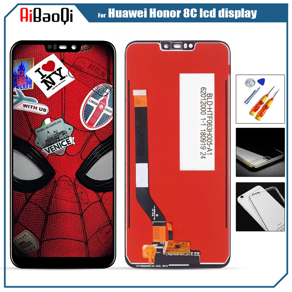 Original for Huawei Honor 8C LCD Display Screen Touch Digitizer Assembly for Honor 8C BKK-AL10 LCD Display 10 Touch Repair Part
Original for Huawei Honor 8C LCD Display Screen Touch Digitizer Assembly for Honor 8C BKK-AL10 LCD Display 10 Touch Repair Part