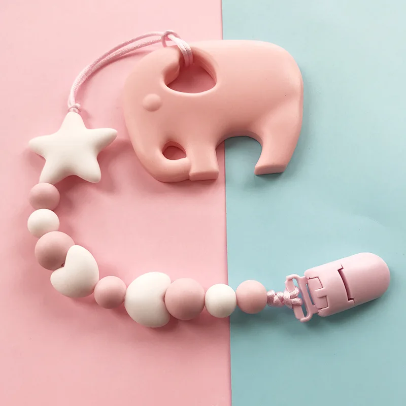Candy color Baby Girl Boy Silicone Beabds Pacifier Clips Holder Chains Cute Star Teething Nipple Holder Clips For Baby Toddler
Candy color Baby Girl Boy Silicone Beabds Pacifier Clips Holder Chains Cute Star Teething Nipple Holder Clips For Baby Toddler