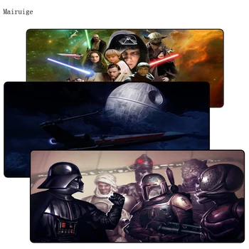 

Mairuige Star Wars Movies Gaming Large Lock Edge Mouse Pad Or Office Mice Play Table Mats Size 250*290 300*800 and 400*900*3mm