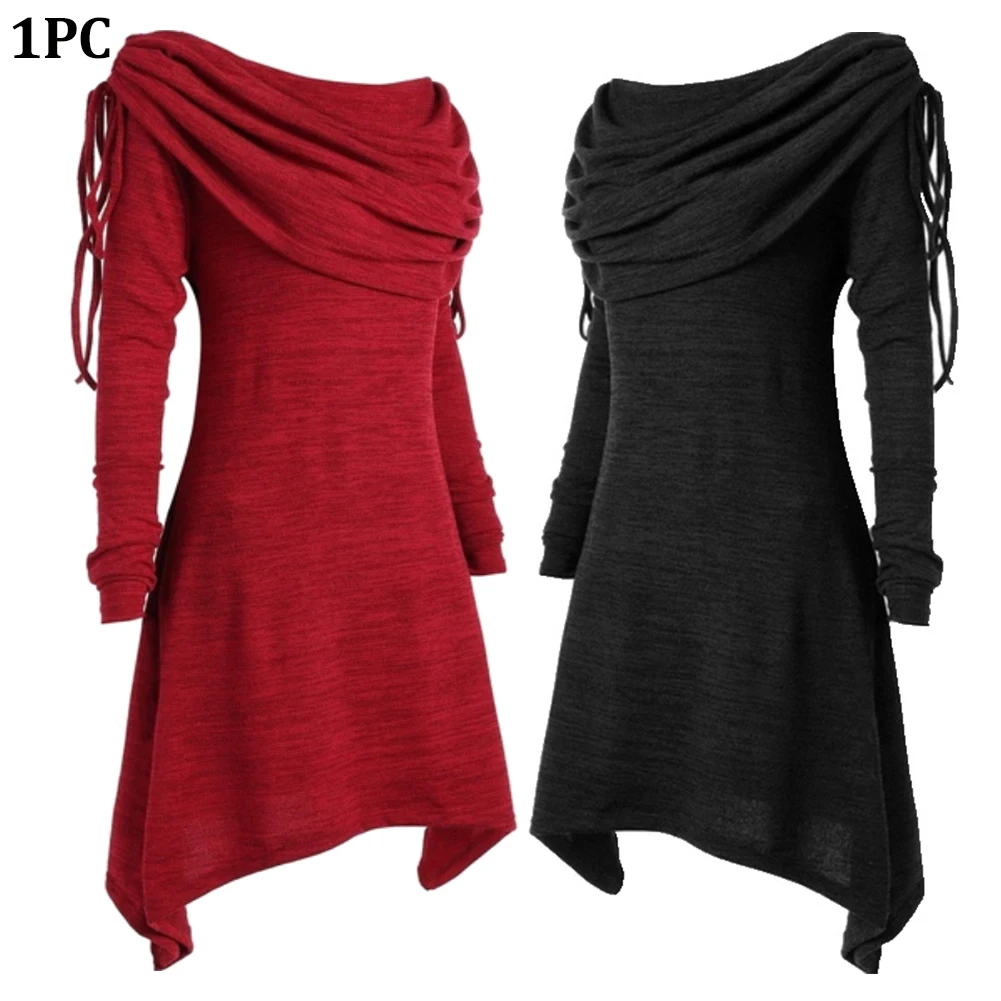 Women Foldover Collar Sweatshirt Casual Ruched Midi Autumn Slim Fit Long Sleeve Irregular Hem Solid Baggy
Women Foldover Collar Sweatshirt Casual Ruched Midi Autumn Slim Fit Long Sleeve Irregular Hem Solid Baggy
