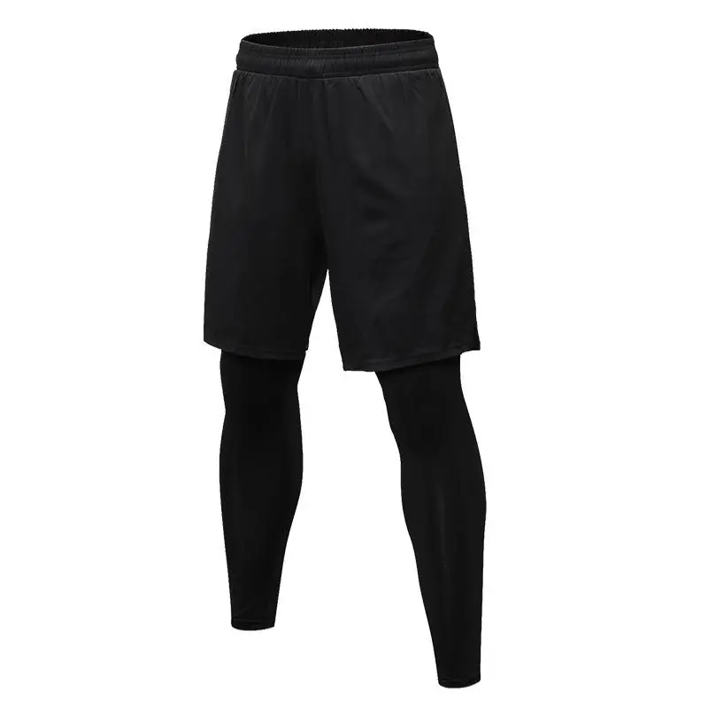 Fake 2pcs Fitness Tights Sportwear Sweat Pants GYM Compression Trousers Sport Running Leggings Men Black Running Pants trousers
Fake 2pcs Fitness Tights Sportwear Sweat Pants GYM Compression Trousers Sport Running Leggings Men Black Running Pants trousers