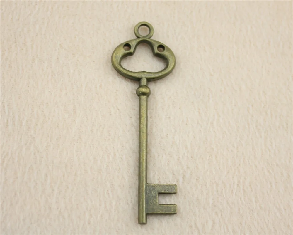 

9 шт./лот 78 мм Очаровательные Подвески в виде старинных бронзовых ключей DIY ювелирные изделия для браслета ожерелья серьги