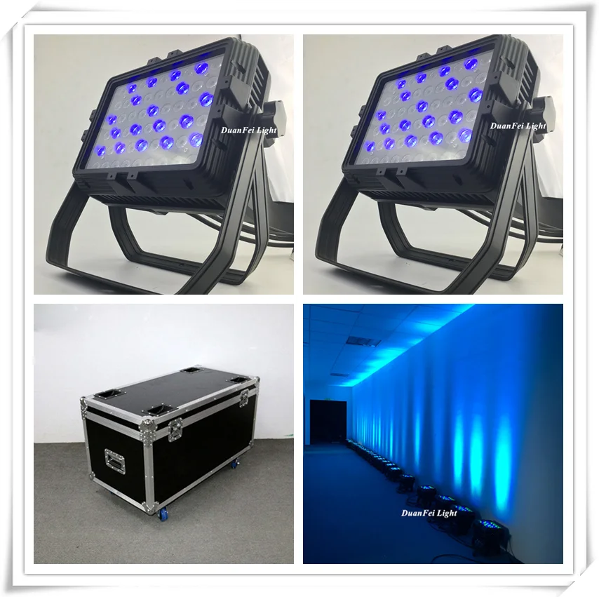 (F светильник case) 6 шт. водонепроницаемый dmx par 54x3w светодиодный фонарь внешний ip65