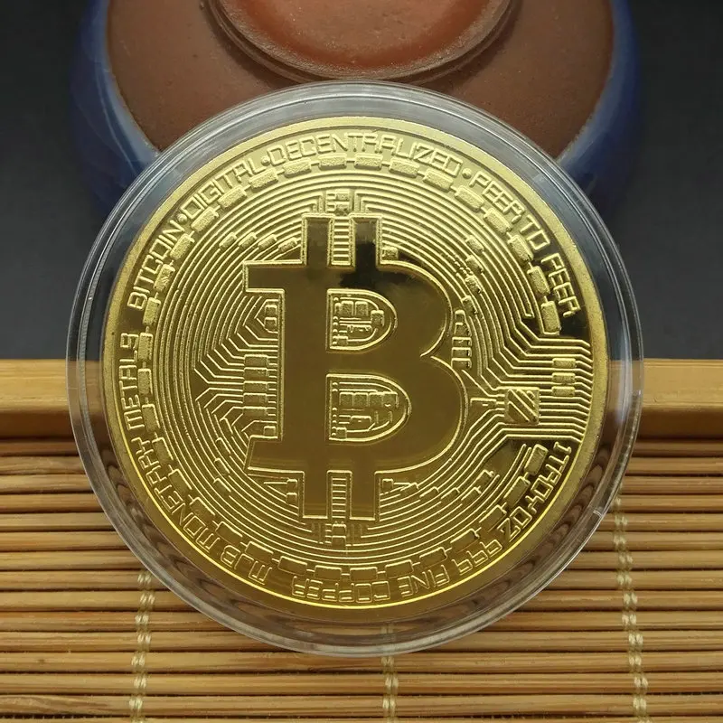 24 K Alloy Gold Plated Bit Coins Collection American Virtual Commemorative Coins BITCOIN Medal Craft
24 K Alloy Gold Plated Bit Coins Collection American Virtual Commemorative Coins BITCOIN Medal Craft