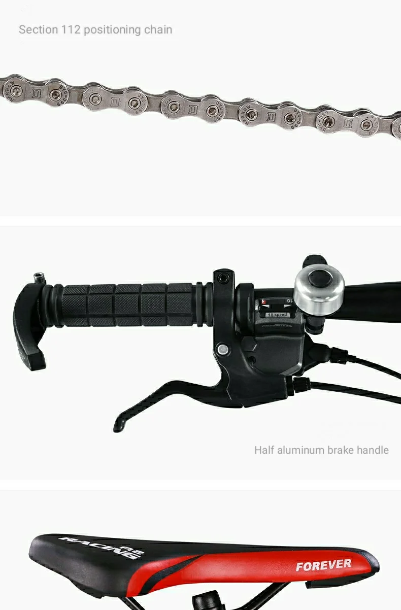 Best Mountain Bike 30 Speed Variable Speed 27.5 inch Male and Female Racing Cross-country Wheel Aluminum Alloy for Adults 6