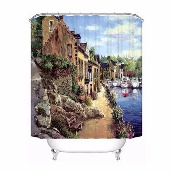 Custom Mushroom City View Shower Bath Curtain Mildewproof Waterproof Polyester Various Sizes#180417-03-156 
Custom Mushroom City View Shower Bath Curtain Mildewproof Waterproof Polyester Various Sizes#180417-03-156
