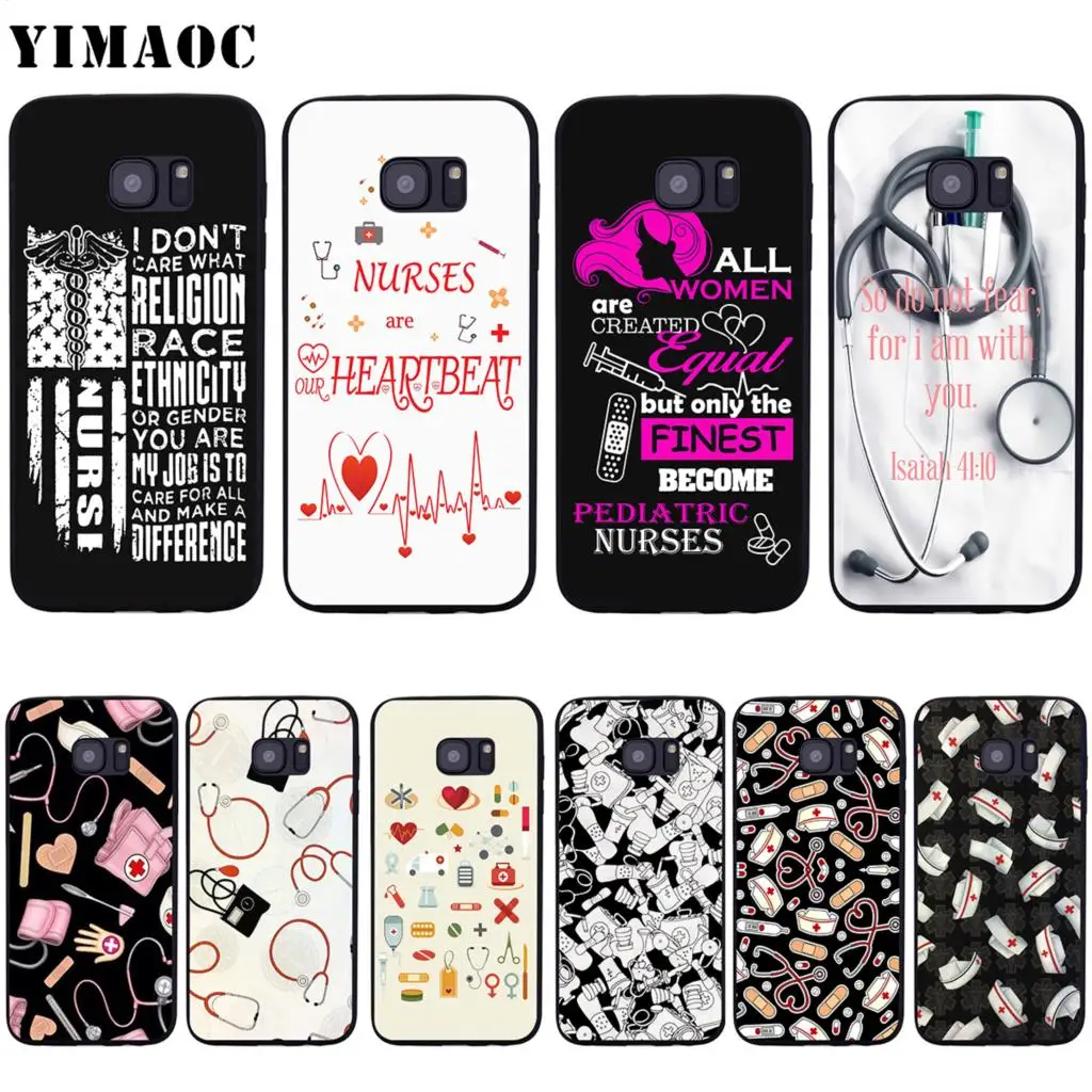 Мягкий силиконовый чехол YIMAOC Nifty для медсестер Med Stuff Samsung Galaxy S6 S7 Edge S8 S9 Plus A3 A5 A6 Note 8