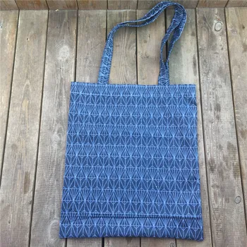 YILE Cotton Linen Eco Shopping Tote Shoulder Bag Print Geometry Diamond Navy Blue 8910c
YILE Cotton Linen Eco Shopping Tote Shoulder Bag Print Geometry Diamond Navy Blue 8910c