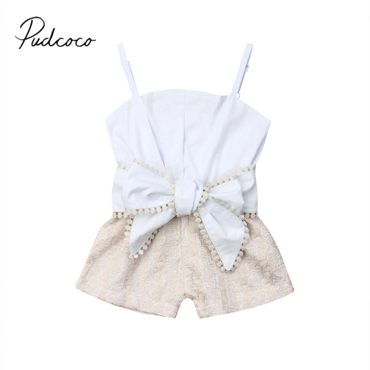 2019 Baby Summer Clothing Infant Kid Baby Girl Romper Lace Sling Openwork Big Bowknot Rompers Top Sunsuit Clothes Sets 1-4Y
2019 Baby Summer Clothing Infant Kid Baby Girl Romper Lace Sling Openwork Big Bowknot Rompers Top Sunsuit Clothes Sets 1-4Y