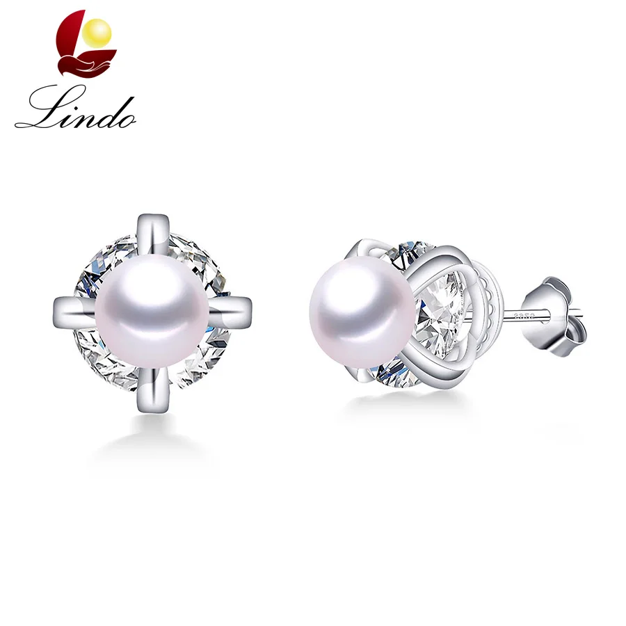 Fine Solid Silver Stud Earrings For Women Fashion 5A Natural Freshwater Pearl Jewelry Crystal High Quality Silver 925 Earrings
Fine Solid Silver Stud Earrings For Women Fashion 5A Natural Freshwater Pearl Jewelry Crystal High Quality Silver 925 Earrings