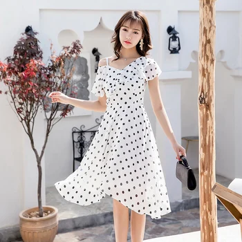 Summer fashion elegant chiffon Dress asymmetrical collar ruffled one shoulder dress temperament vestido beach dress plus size4XL
Summer fashion elegant chiffon Dress asymmetrical collar ruffled one shoulder dress temperament vestido beach dress plus size4XL