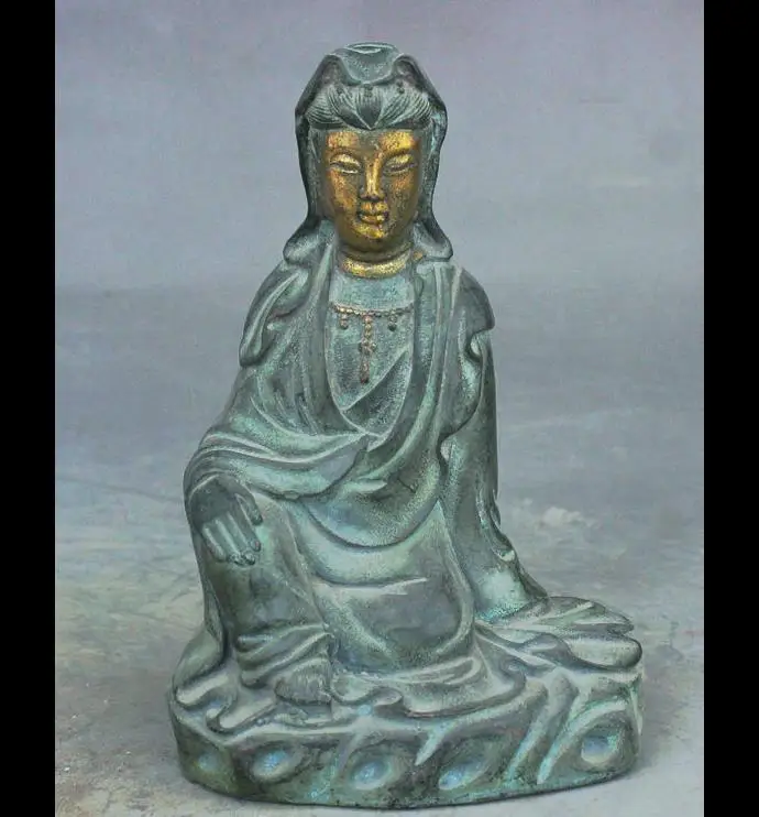 671117005+++Old China Buddhism Bronze Gilt Kwan-yin Guanyin Boddhisattva Goddess Statue
671117005+++Old China Buddhism Bronze Gilt Kwan-yin Guanyin Boddhisattva Goddess Statue