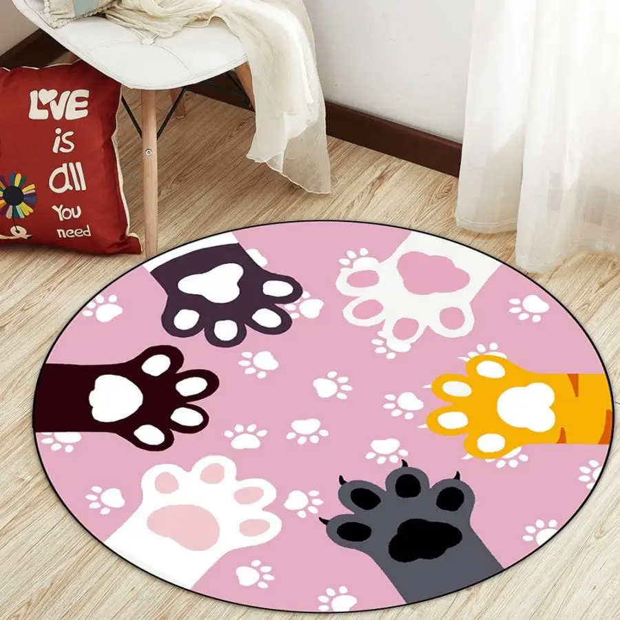 Creative Cute Cat Claw Hallway Carpets Bedroom Living Room Tea Table Rugs Kitchen Bathroom Antiskid Mats Round Floor Carpet
Creative Cute Cat Claw Hallway Carpets Bedroom Living Room Tea Table Rugs Kitchen Bathroom Antiskid Mats Round Floor Carpet