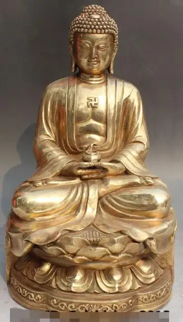 S4319 Tibet Buddhism Temple Bronze Seat Lotus Shakyamuni Amitabha Buddha Bowl Statue
S4319 Tibet Buddhism Temple Bronze Seat Lotus Shakyamuni Amitabha Buddha Bowl Statue