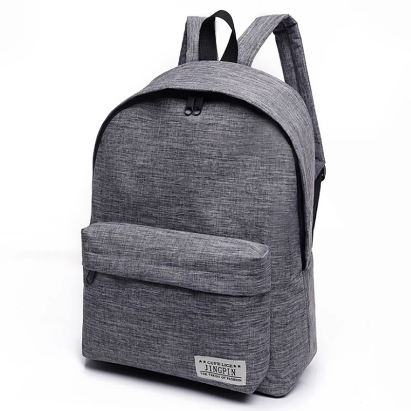 DIDA BEAR Brand Canvas Men Women Backpacks Large School Bags For Teenager Boy Girls Travel Laptop Backbag Mochila Rucksack Grey 20