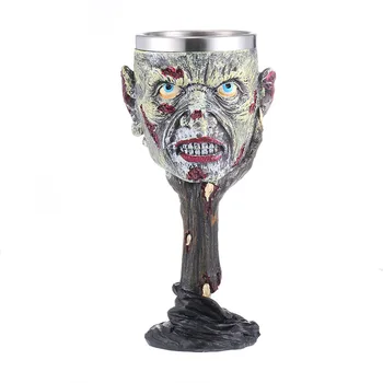 Resin Stainless Steel Goblet 3D Zombie Face Cup Wine Glass Bar Home Decor Halloween Gifts
Resin Stainless Steel Goblet 3D Zombie Face Cup Wine Glass Bar Home Decor Halloween Gifts