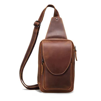 Real Leather Men Shoulder Messenger Bag Crazy Horse Leather Chest Pack Cross body Vintage Men Sling Bag Pack
Real Leather Men Shoulder Messenger Bag Crazy Horse Leather Chest Pack Cross body Vintage Men Sling Bag Pack