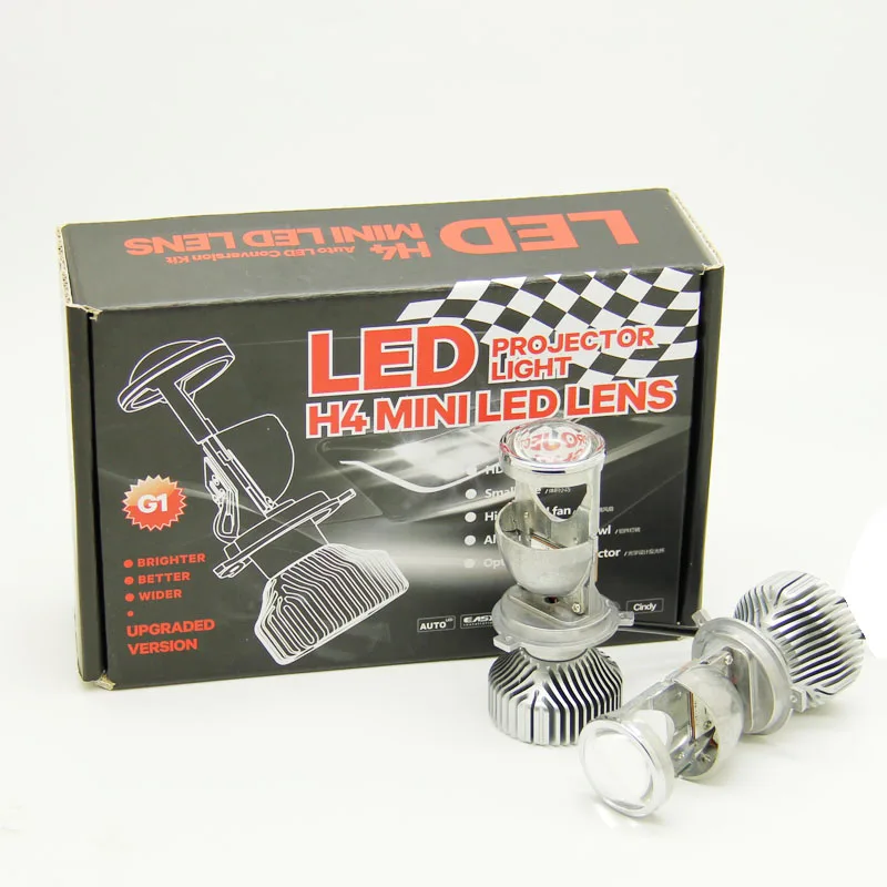 1 pair H4 Mini Projector Lens Hi/lo Beam Car LED Headlight 70W 7000LM 5500K 12V led light
1 pair H4 Mini Projector Lens Hi/lo Beam Car LED Headlight 70W 7000LM 5500K 12V led light