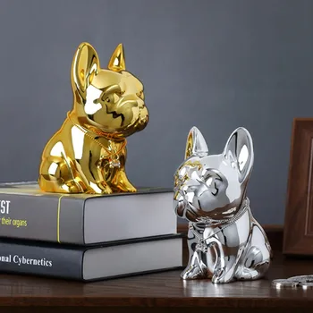 Creative Resin Animal Ornament Stylish Bulldog Money Box Double Application Modern Cute Dog Piggy Bank Home Decoration
Creative Resin Animal Ornament Stylish Bulldog Money Box Double Application Modern Cute Dog Piggy Bank Home Decoration