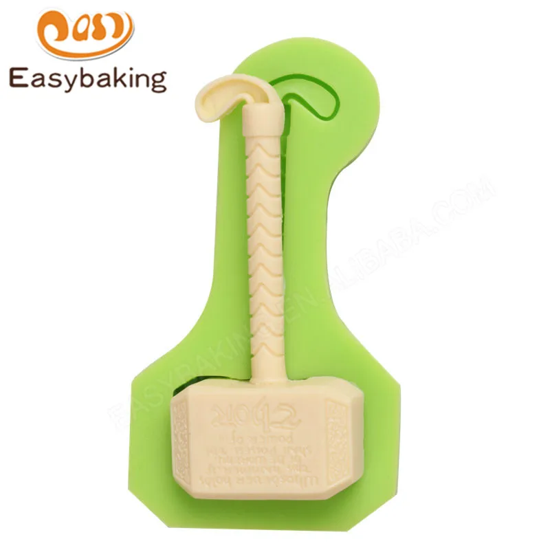 Thor Hammer Shaped Silicone Toy Mold Cake Decoration Fondant Cake 3D Cookie Mould Food Grade Material for Kids
Thor Hammer Shaped Silicone Toy Mold Cake Decoration Fondant Cake 3D Cookie Mould Food Grade Material for Kids
