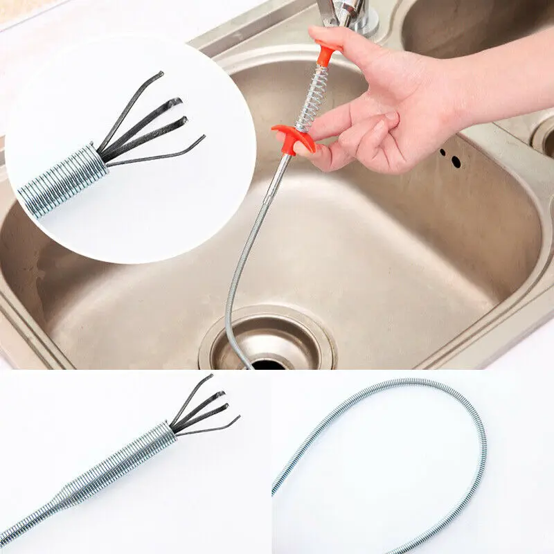 Practical Sink Cleaning Hook Metal Wire Brush Hand Kitchen Sewer Dredging Device Spring Pipe Hair Dredging Tool Metal Wire Brush
Practical Sink Cleaning Hook Metal Wire Brush Hand Kitchen Sewer Dredging Device Spring Pipe Hair Dredging Tool Metal Wire Brush