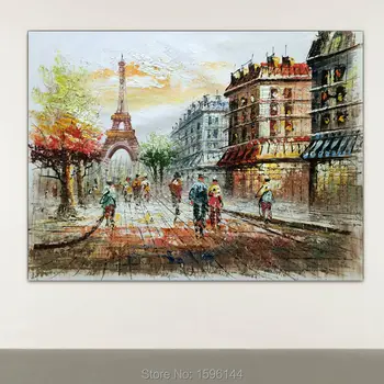 European architectural landmarks Eiffel Tower Canvas Paintings Hand painted Abstract Modern wall art Picture Oil Paintings
European architectural landmarks Eiffel Tower Canvas Paintings Hand painted Abstract Modern wall art Picture Oil Paintings