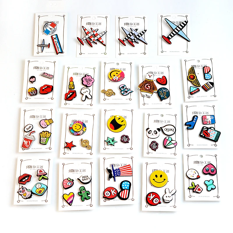 1-4 pcs/set Creative Cartoon Bear Panda Heart Music Note Smile Airplane Brooch Button Pins Denim Jacket Pin Badge Jewelry Gift
1-4 pcs/set Creative Cartoon Bear Panda Heart Music Note Smile Airplane Brooch Button Pins Denim Jacket Pin Badge Jewelry Gift