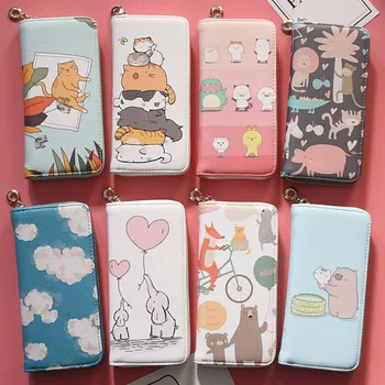 New cartoon new Korean version of Ms. long zipper print PU student lovely wallet purse woman wallet
New cartoon new Korean version of Ms. long zipper print PU student lovely wallet purse woman wallet