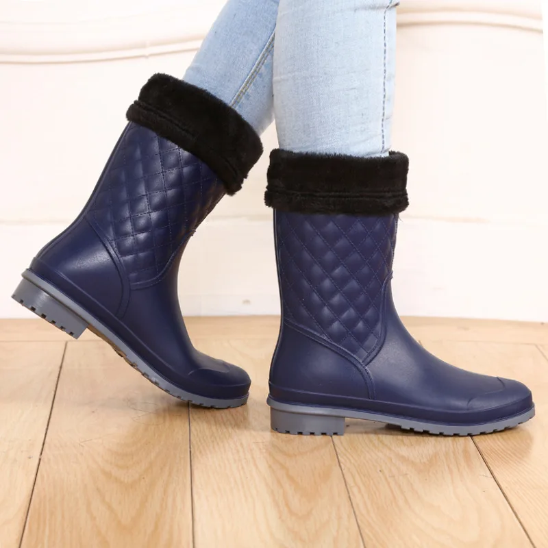 Winter Women Boots New Fashion Warm Mid Calf Plaid Rain Boots Motorcycle Shoes for Female Plus Size Girls Winter Boots
Winter Women Boots New Fashion Warm Mid Calf Plaid Rain Boots Motorcycle Shoes for Female Plus Size Girls Winter Boots